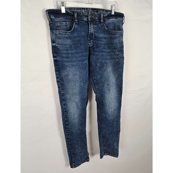 Buffalo David Bitton Jeans Men's 32** Blue Medium Fade Max-X Skinny Stretch - Picture 16 of 16